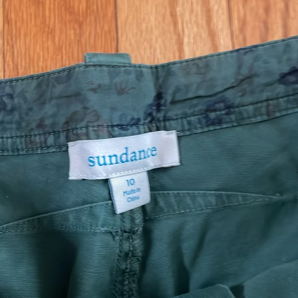 Sundance Womens   Crop Green‎ Pants 10